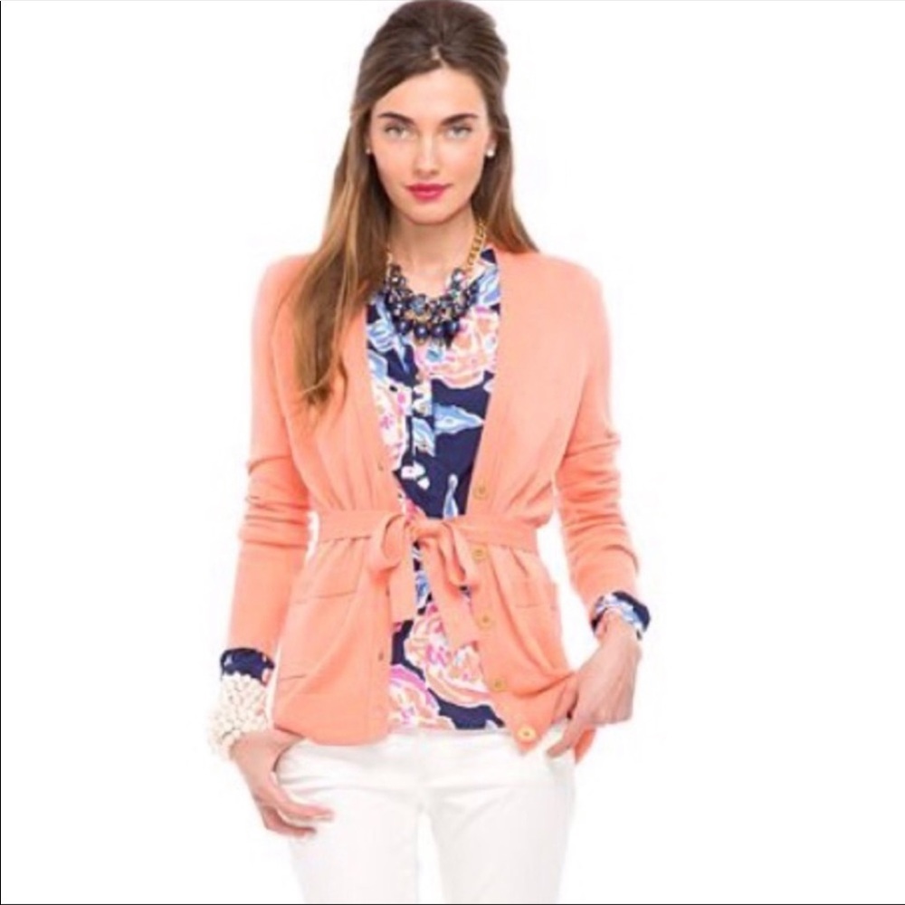 Lilly Pulitzer light orange Jocelyn cardigan
